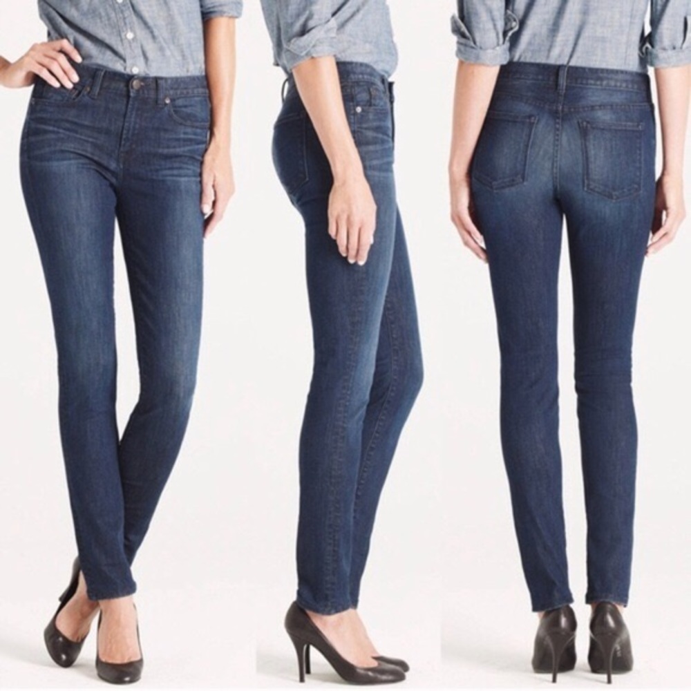 J. Crew High Rise Skinny Stone washed jeans